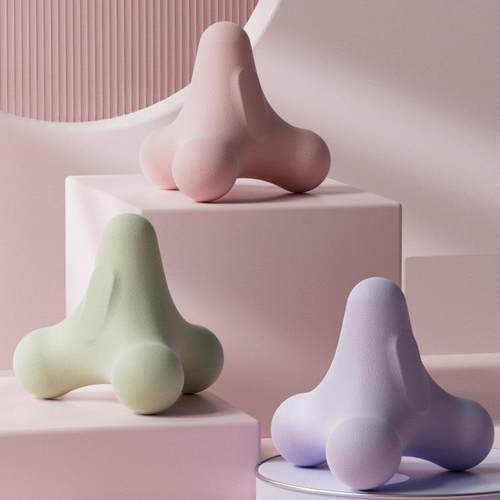 新款四角筋膜球肌肉放松按摩球tpe按穴位舒展肩颈缓解酸痛健身球