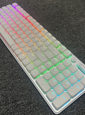 凡酷P100pro三模RGB矮青红茶轴机械键盘软件自定背光蓝牙无线2.4g