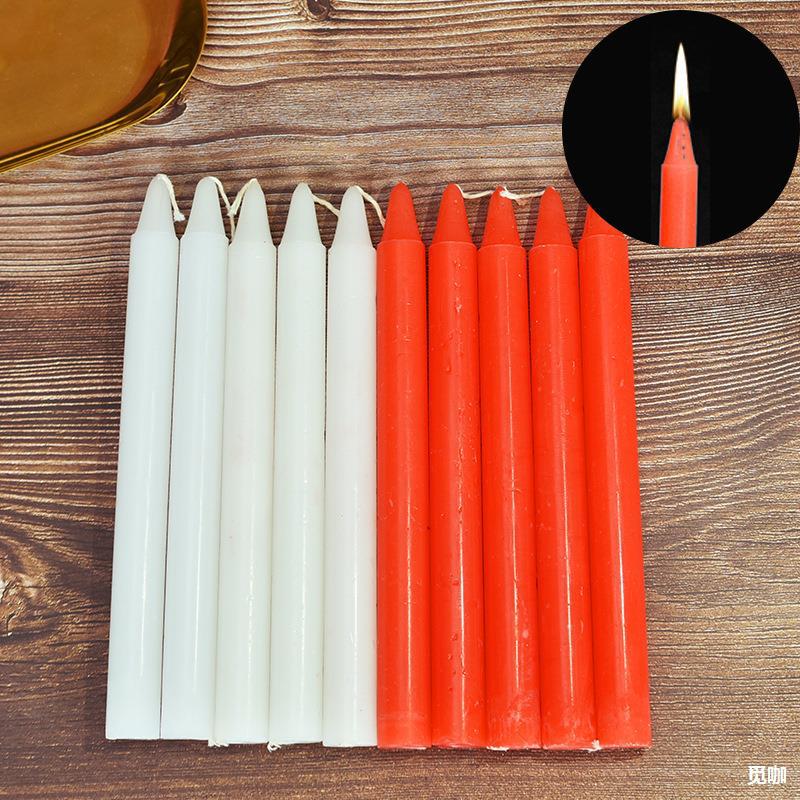 蠟燭紅白家用無(wú)煙無(wú)味生日浪漫停電應(yīng)急防災(zāi)蠟燭供佛蠟燭節(jié)日照明
