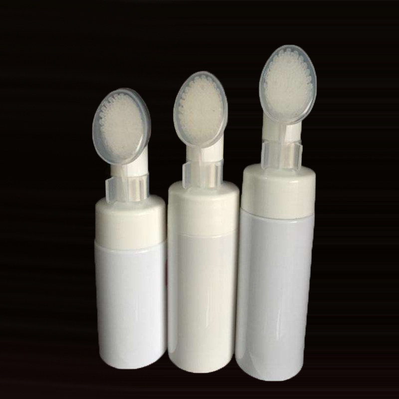 按压式洁面摩丝瓶气泡沫空慕斯洗脸瓶 透明打泡瓶起泡小瓶150ml刷