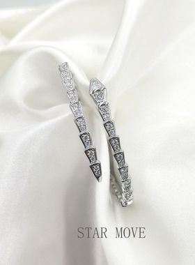 HTZS跨境满天星手镯女时尚简约情人节礼物送女友轻奢蛇骨钉子手镯