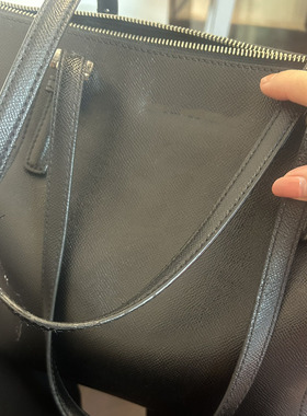 定做MK托特包黑色手掌纹购物袋手提打孔带子配件真皮包带1.5cm