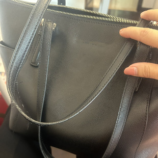 定做MK托特包黑色手掌纹购物袋手提打孔带子配件真皮包带1.5cm