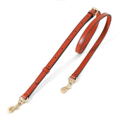 适用蔻驰tabby酒神包真皮包带配件替换带子橘红色牛皮带斜挎长带