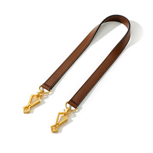 适用古驰1955马鞍包腋下肩带织纹棕色手挽1.8*64CM三角扣K金扣