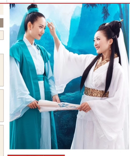 漢服女許仙白素貞白蛇傳新白娘子傳奇成小青法海演出服裝 古裝 新款