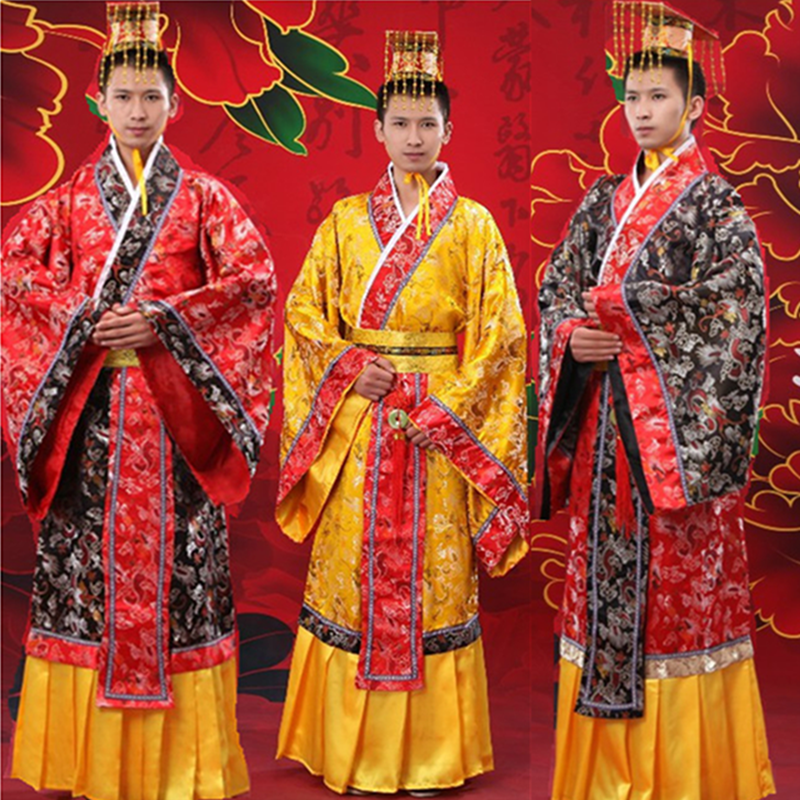 成人古装汉服太子秦汉皇帝秦王楚王服汉代龙袍装课本话剧演出服饰