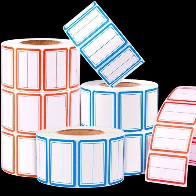 大卷装标签贴纸自粘可撕无痕标签贴纸防水便利标签纸价格贴姓名贴