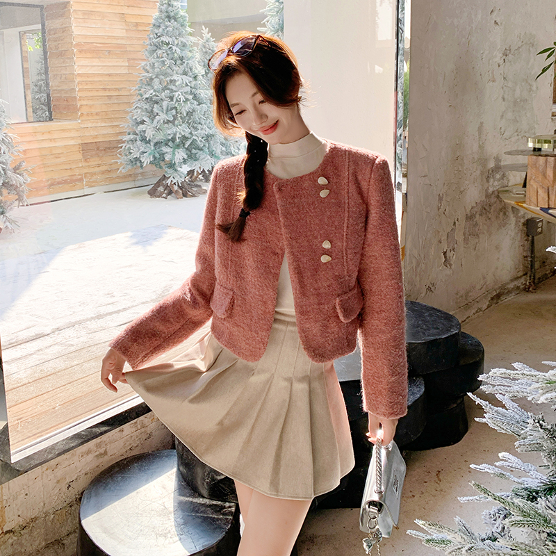 【新款！大货】含25毛，羊毛呢外套1005-p165-k228，女装棉衣/棉服，浙宝060