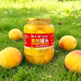 新鲜黄桃罐头当季 4罐 鲜果水果罐头老年零食整箱批 510g 破价抢
