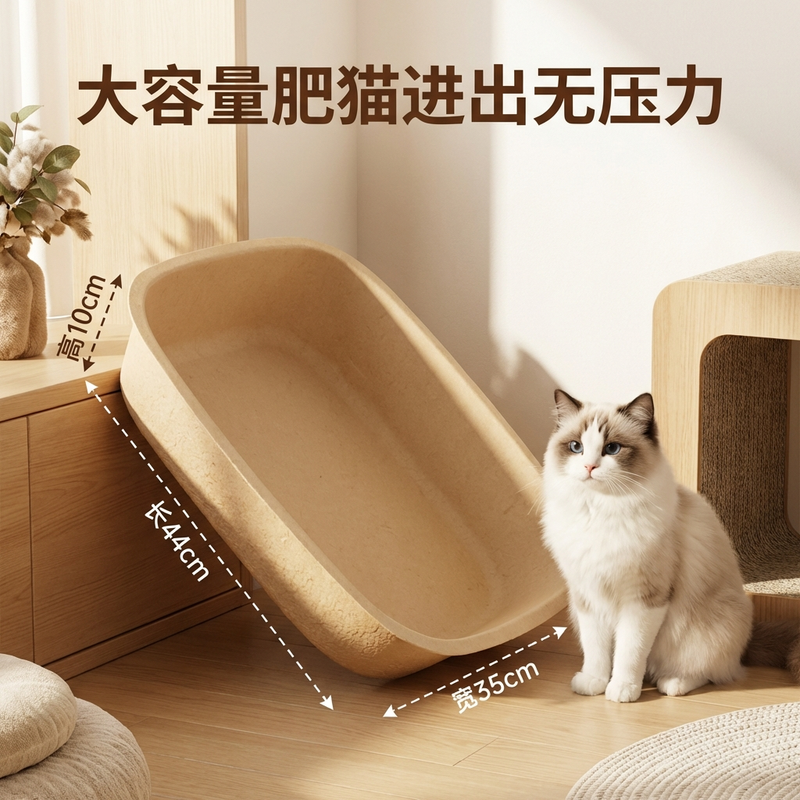 一次性猫砂盆便携式临时宠物店猫屋繁育寄养术后外出车载旅行纸质