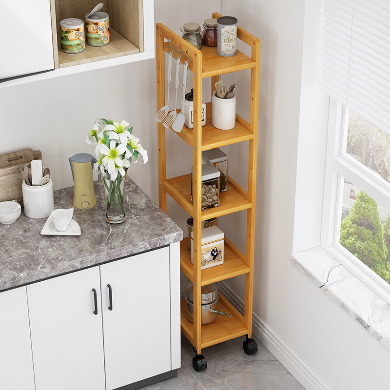 楠竹多层多功能夹缝架