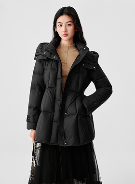 珂莱商场同款25冬新款通勤百搭保暖鸭绒羽绒服外套女装 KR01130W0