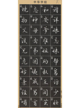 钢笔 行楷字帖 中华字经4000字   高清电子版图片字帖