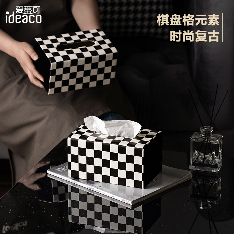 高级感餐桌抽纸盒套装图片