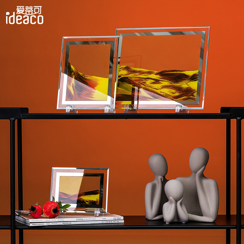 【清仓秒杀】流沙画摆件沙漏客厅电视柜酒柜桌面装饰品办公室轻奢