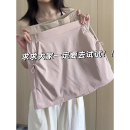 半身裙女夏高腰显瘦防走光a字短裙小个子辣妹包臀裙 粉色速干工装