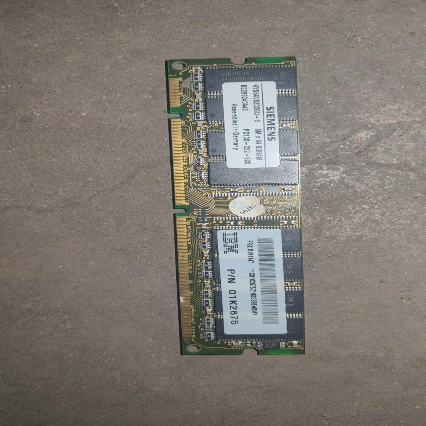 （请询价）西门子内存条 PC100-222-620