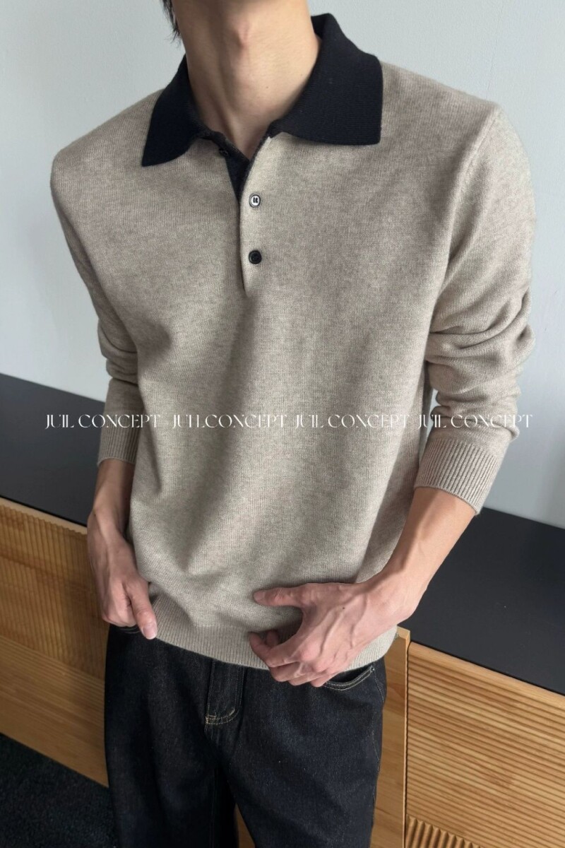 时尚拼色polo衫套头衫休闲减龄运动针织衫毛衣外套NB295P50,男装针织衫/毛衣,电商D256-2(原A064-2)