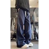 美式复古三条杠直筒卫裤潮牌宽松慵懒风阔腿休闲长裤潮NB391P35，男装休闲裤，电商D256-2(原A064-2)