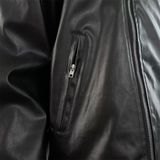 美式街头小众设计感PU皮衣高街休闲连帽斜拉链机车服夹克PJ10P60，男装皮衣，电商D256-2(原A064-2)