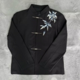 新中式男士中山装刺绣春新款新郎婚礼订婚宴会西服复古NB318P65，男装西服，电商D256-2(原A064-2)