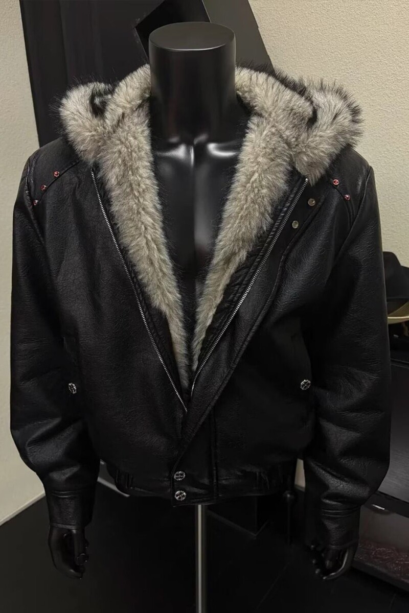 美式座山雕毛领加绒加厚棉服夹克冬季cleanfit工装外套NB329P160,男装夹克,电商D256-2(原A064-2)
