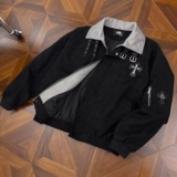 改夹克美式复古十字架外套宽松夹克JK313P85，男装夹克，电商D256-2(原A064-2)