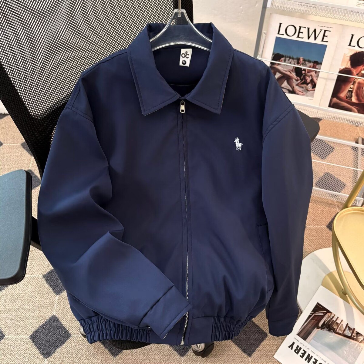 春秋痞帅外套男ins高街潮牌刺绣美式韩版潮流宽松夹克nb69p70,男装夹克,电商D256-2(原A064-2)
