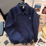 春秋痞帅外套男ins高街潮牌刺绣美式韩版潮流宽松夹克nb69p70，男装夹克，电商D256-2(原A064-2)