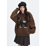 圆领毛衣针织衫男潮牌帅气秋冬季打底衫小马刺绣上衣NB382P75，男装T恤，电商D256-2(原A064-2)