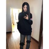 条纹休闲圆领潮流TB男女情侣装时尚百搭毛衣针织衫NB312P50，男装针织衫/毛衣，电商D256-2(原A064-2)