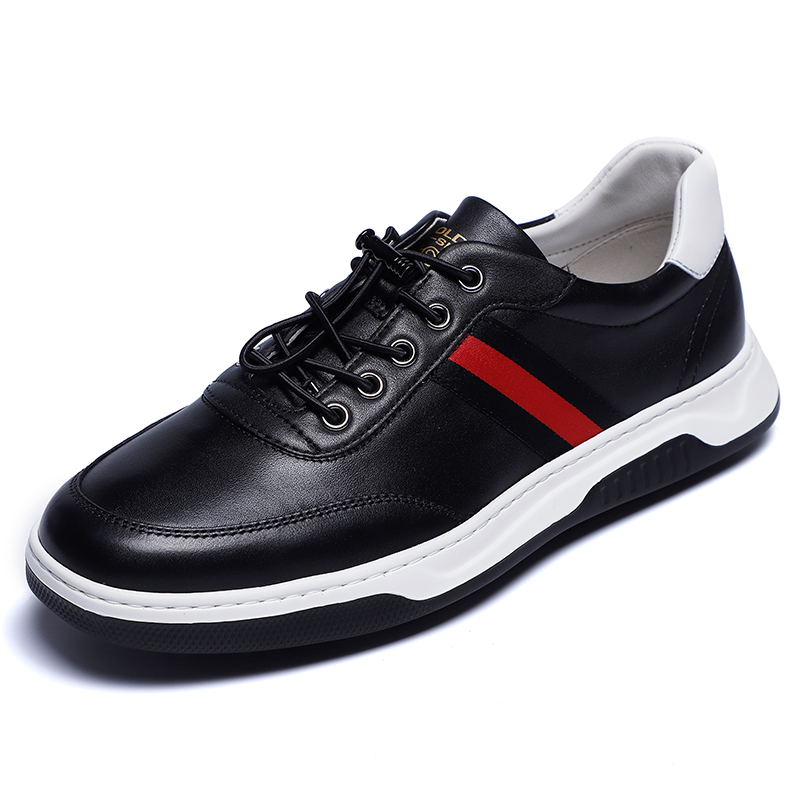 金利来真皮运动休闲皮板鞋男