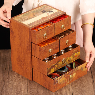 双龙御品十大茗茶金骏眉茶叶小罐红茶礼盒装送人大红袍铁观音送礼