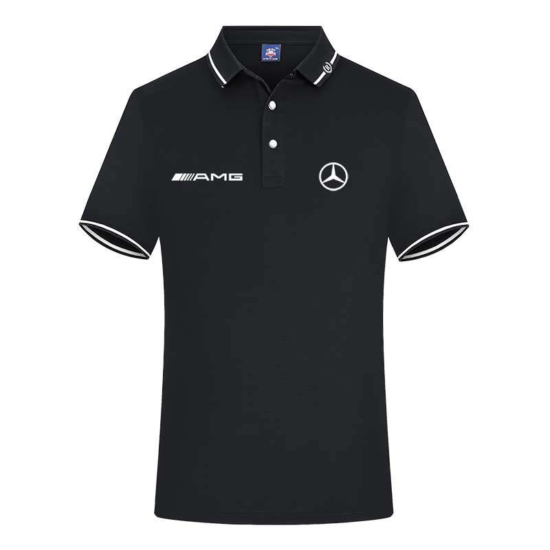 AMG短袖t恤男Polo衫夏季体恤汽车4S店工装友会服文化衫团体服定制