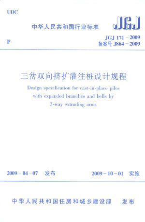 三岔双向挤扩灌注桩设计规程
