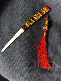 彝族牛骨发簪子葫芦流苏漆器手绘发饰女头饰民族风西昌旅游纪念品