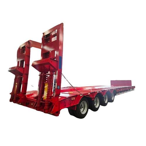 半挂车运输车托运挖掘机低平板半挂车后翻自卸半挂车