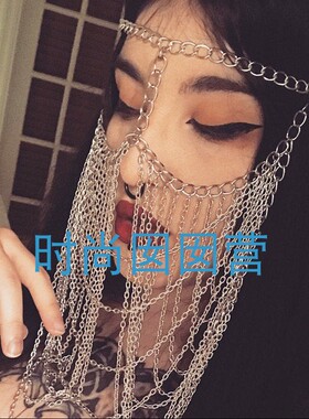 欧美朋克风面具合金饰品