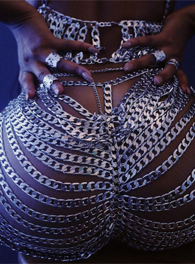 铝合金平压链条女个性夸张