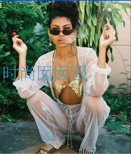 欧美身体链body chains 个性重工鱼鳞胸链B523 合金饰品