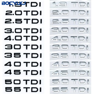 TDI排量标A1 A4L 饰车贴 适用于奥迪改装 A6L装 TDI字母车标
