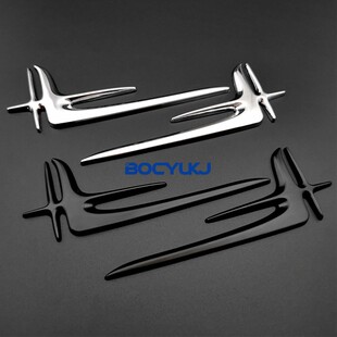 适用奔驰加长轴车贴叶子标C200L C260L C300L改装侧标车标装饰贴