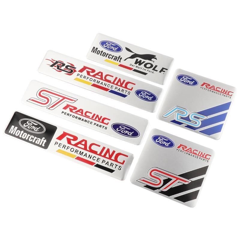 适用福特FORD车贴新蒙迪欧翼虎福克斯ST改装金属贴标RS铝标装饰贴
