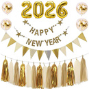 新年气球装 2026数字马年铝膜商场橱窗教室班级年会场景布置 饰套装