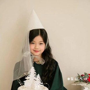 生日帽子头饰头纱发箍装饰宝宝儿童周岁派对拍照道具场景女童装扮