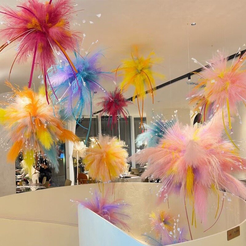 烟花白日焰火芦苇羽毛新年装饰新款挂饰店铺橱窗门头氛围场景布置,节庆用品/礼品,节日装扮用品,淘宝优惠券,粉丝福利购,淘宝优惠卷