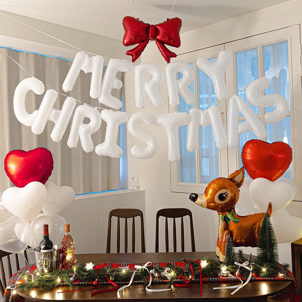 ins圣诞字母气球MerryChristmas