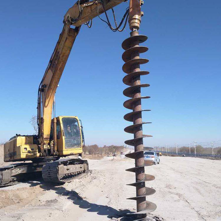 液压螺旋钻机 小型钻孔打桩机 挖掘机改装打桩机设备