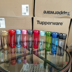 特百惠水杯600ml毫升大晶彩MAX茶韵塑料便携带滤网时尚运动杯子